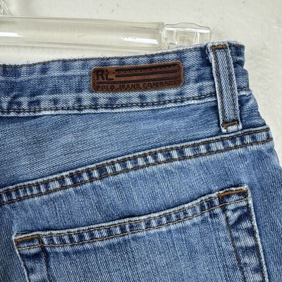 Polo Ralph Lauren Saturday Jean Cutoff Denim Micro Shorts Mid Rise Light Wash 2 - Picture 11 of 12
